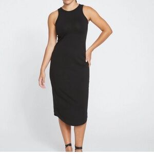 Universal Standard Black Caí high-neck Sleeveless Dress